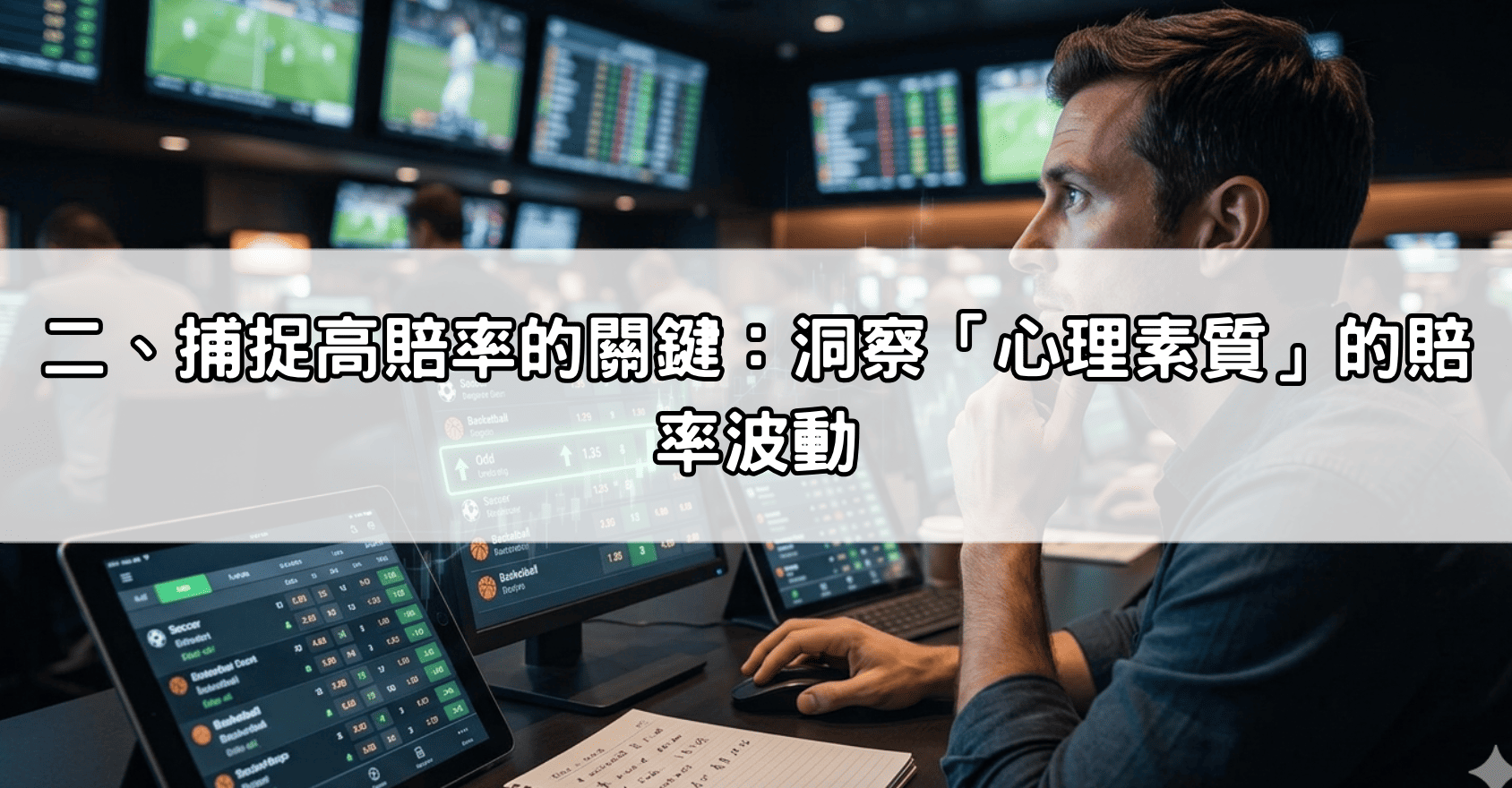 二、捕捉高賠率的關鍵:洞察「心理素質」的賠率波動